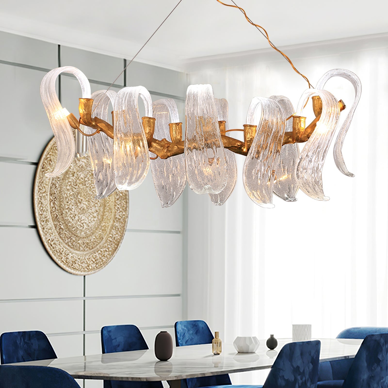 Icarus Wings Horizontal  Branch Chandelier