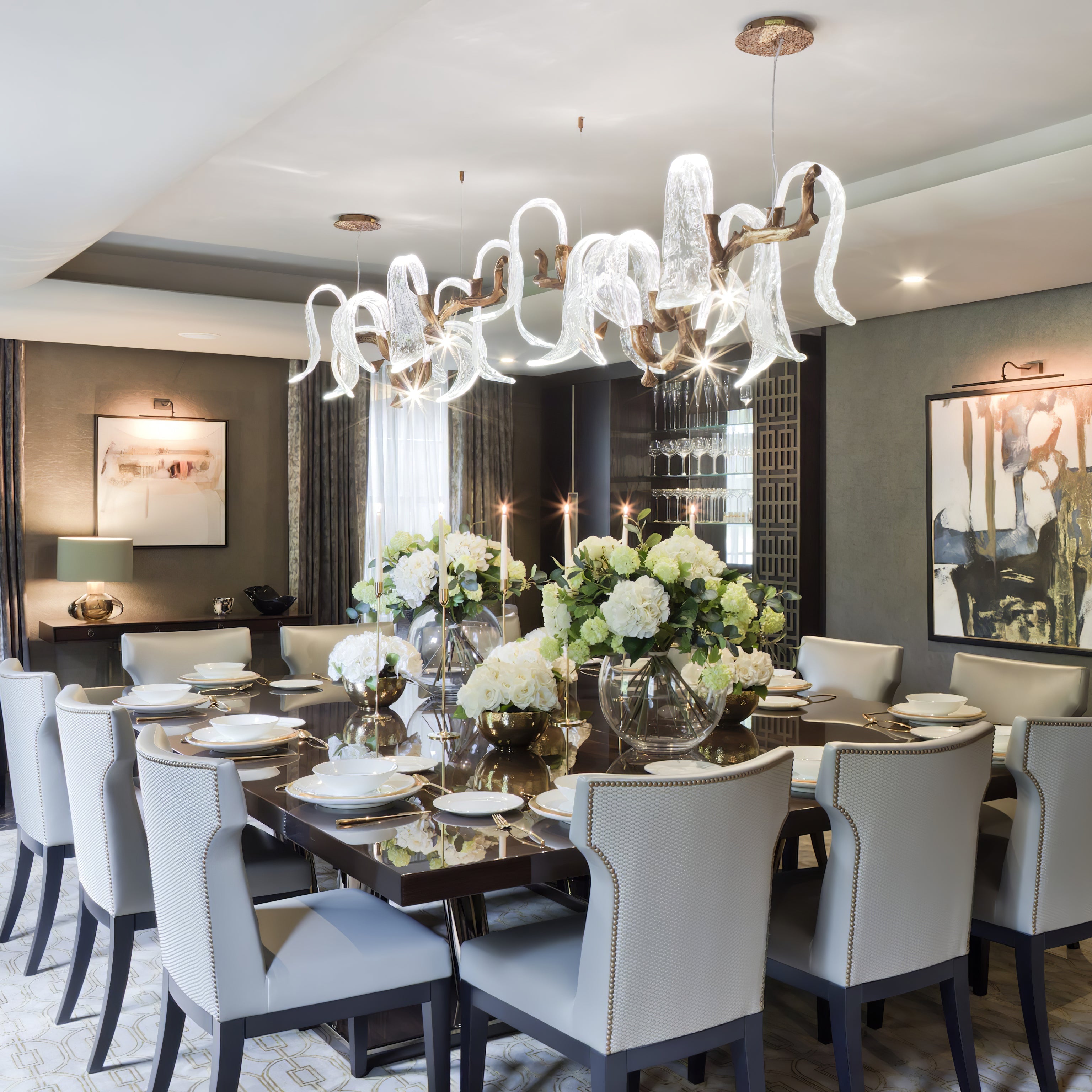 Icarus Wings Horizontal  Branch Chandelier