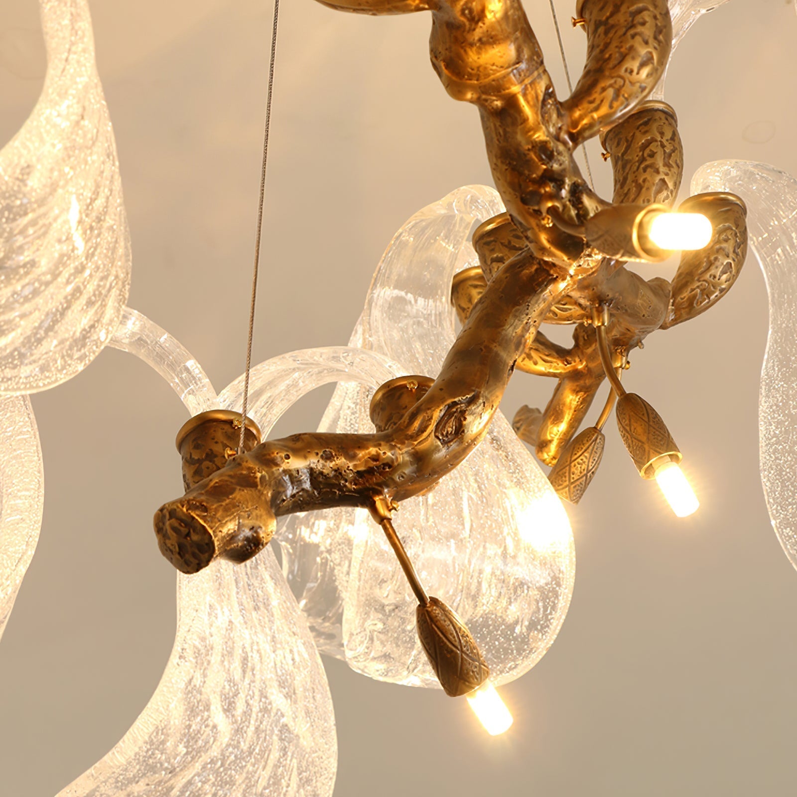 Icarus Wings Horizontal  Branch Chandelier