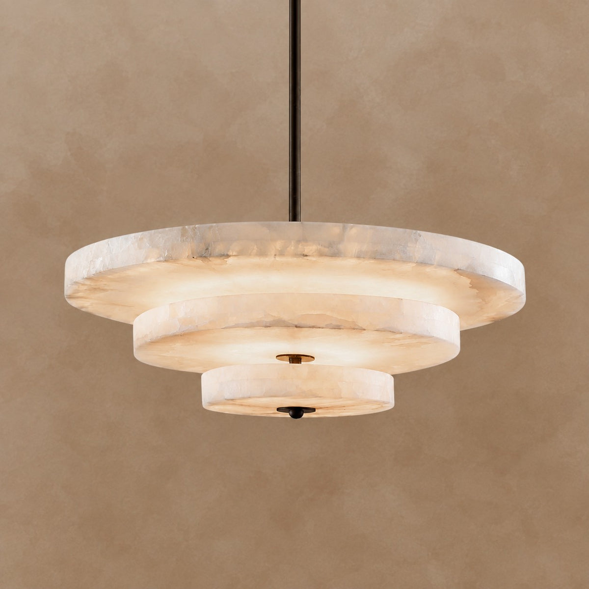 Ice Queen Alabaster Chandelier 33.5"