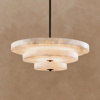 Ice Queen Alabaster Chandelier 33.5"