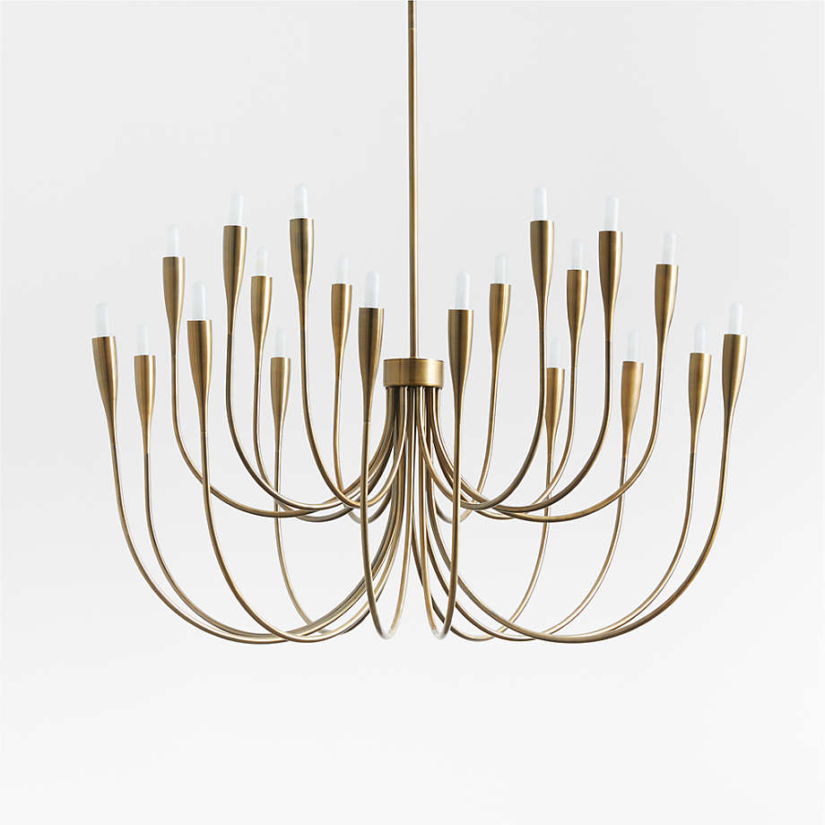 Iiona large brass candelabra chandelier light