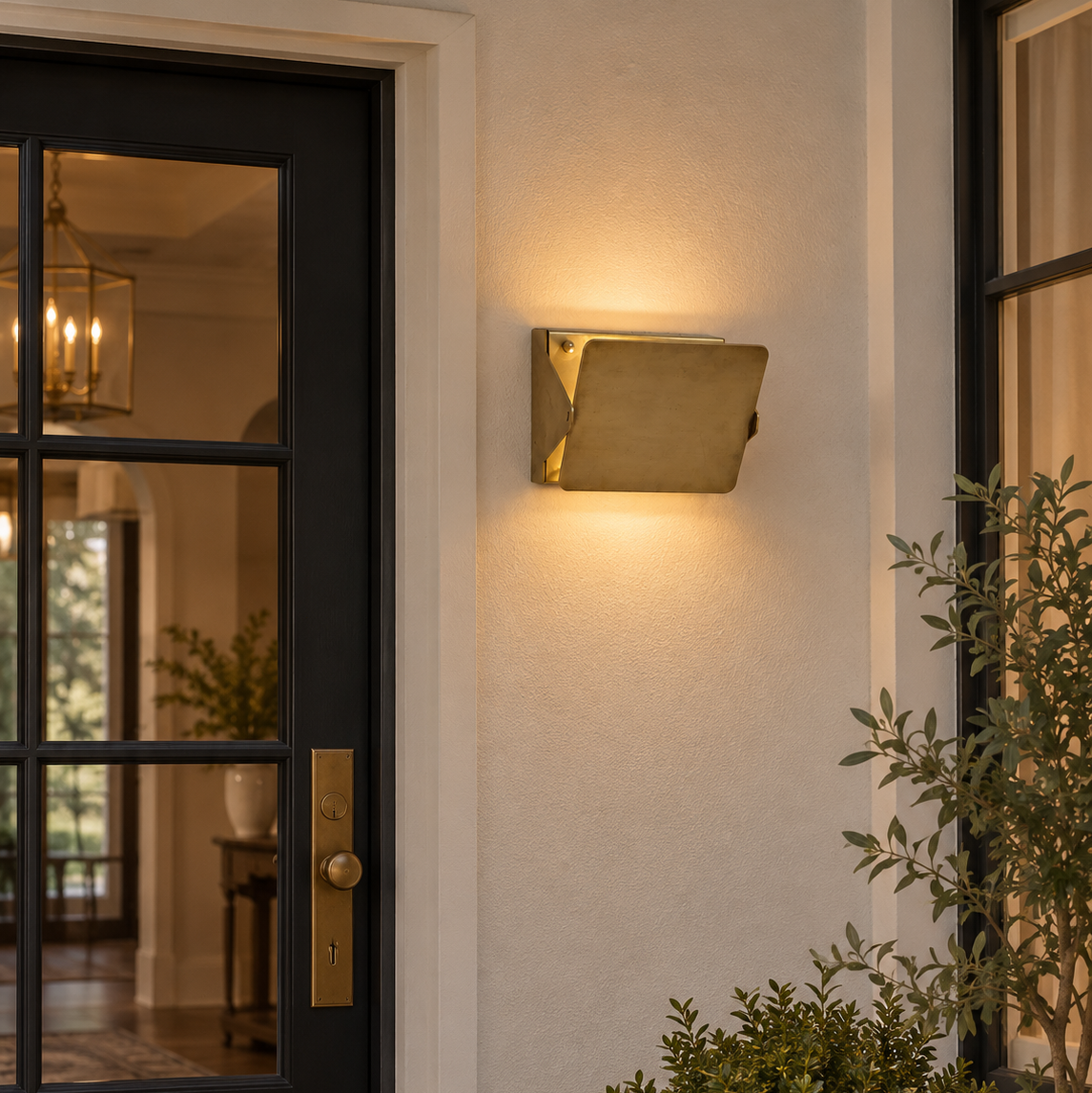Brass Sconce with Flip Front