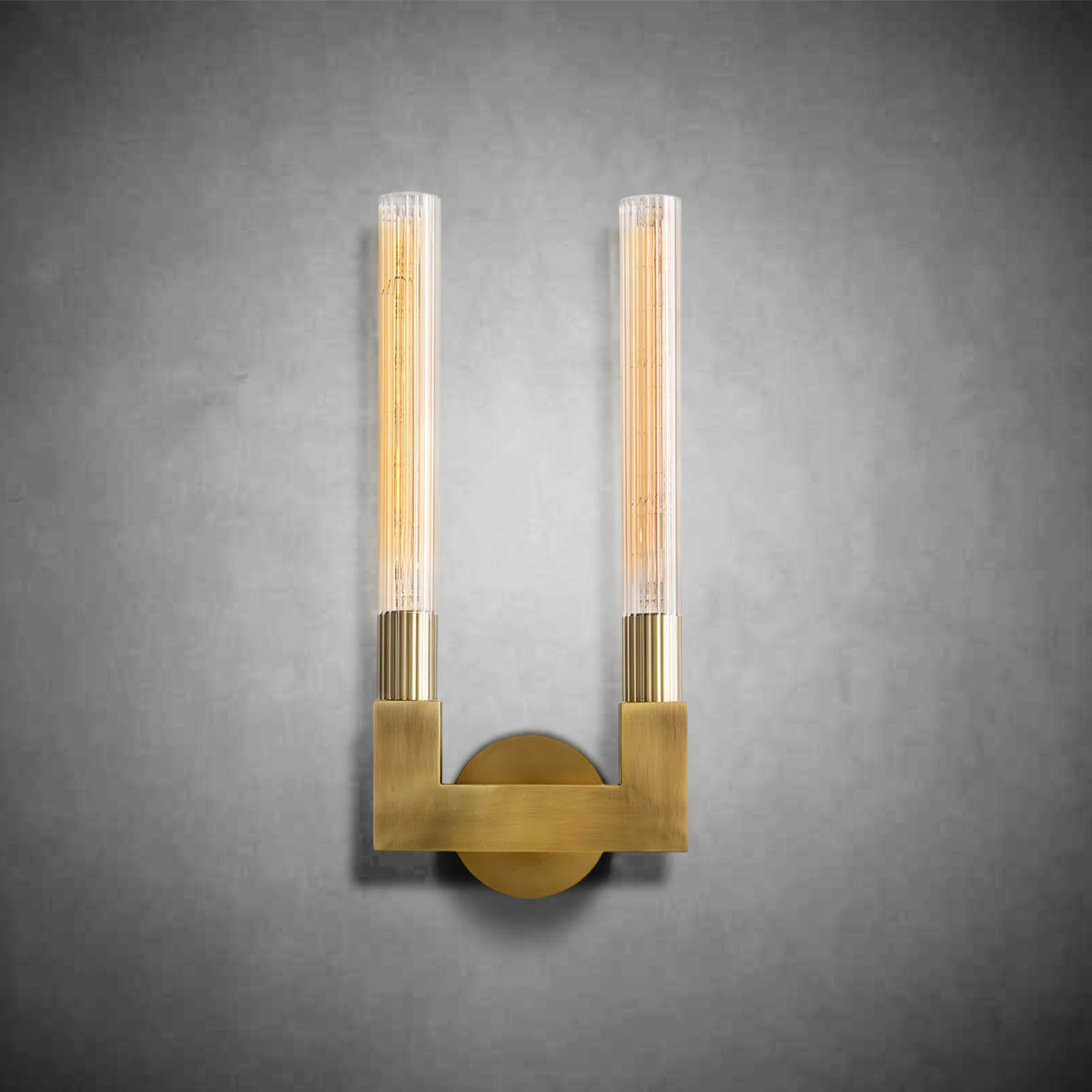 Candlestick Double Wall Sconce 18"H