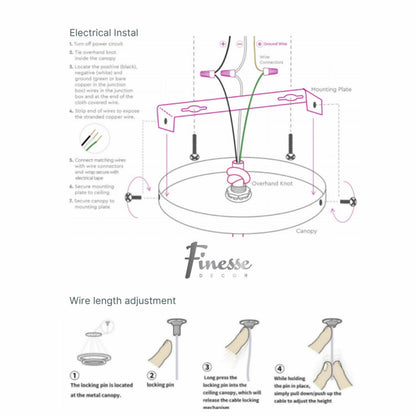 Hamburg LED Chandelier Sandy Gold
