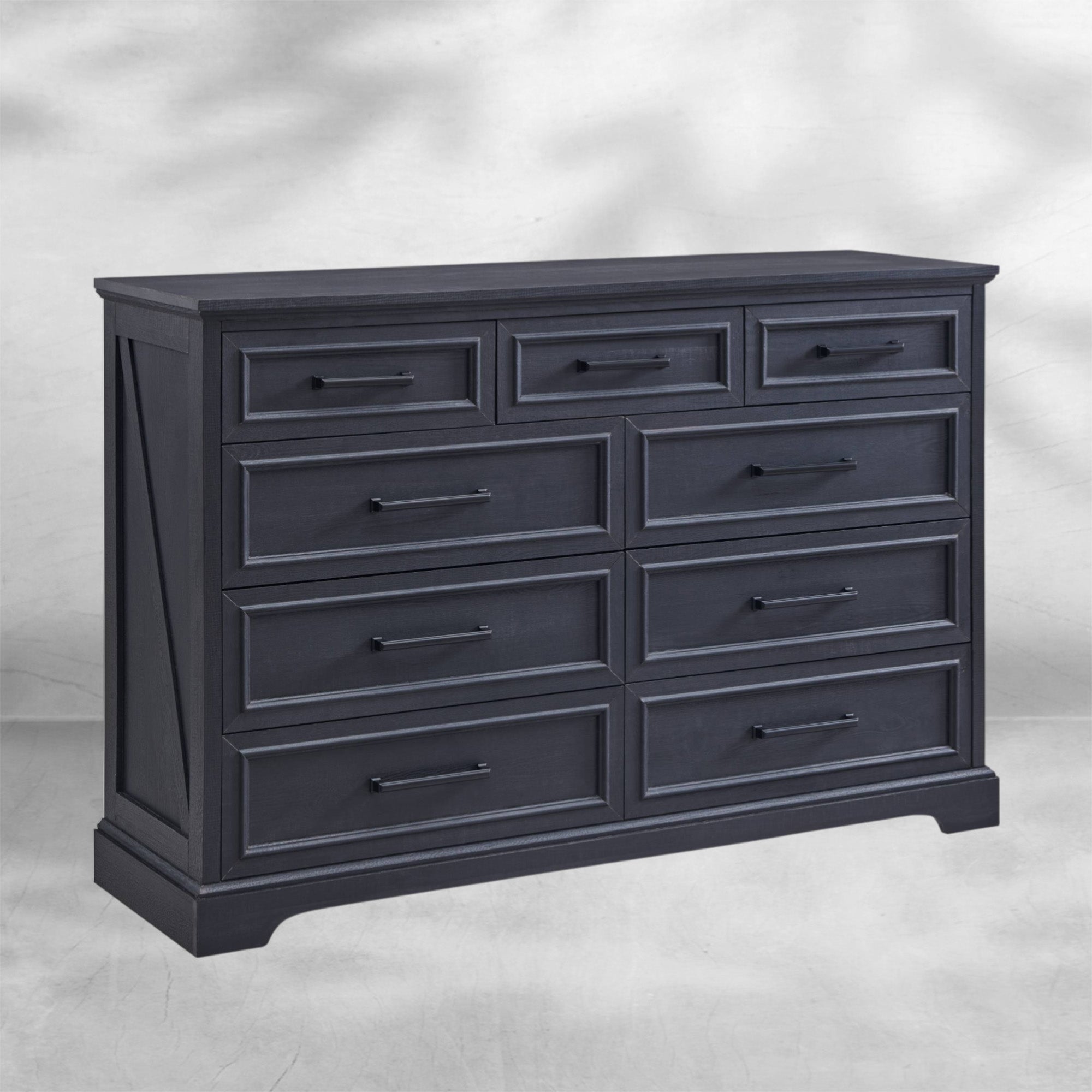 Farmhouse 9-Drawer Dresser with Roman Column