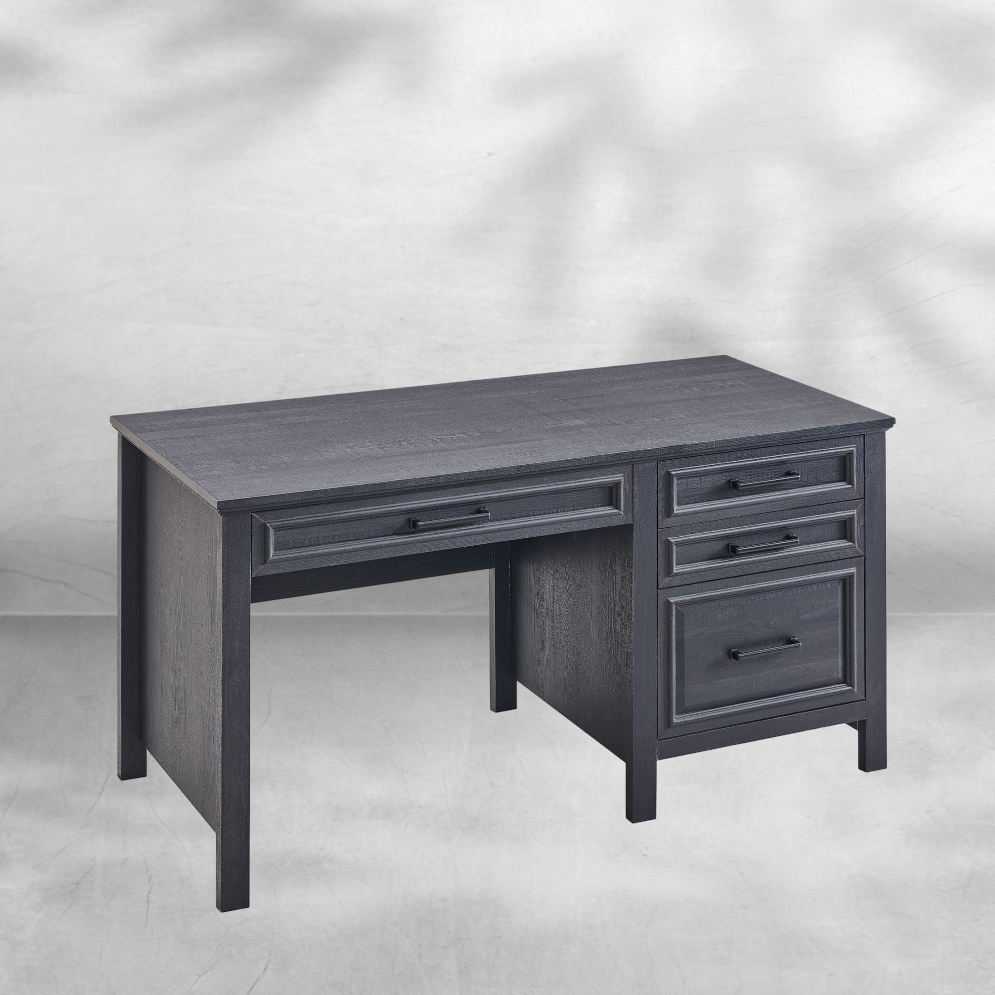 Modern Farmhouse Computer Desk with File Cabinet, Study Writing Table