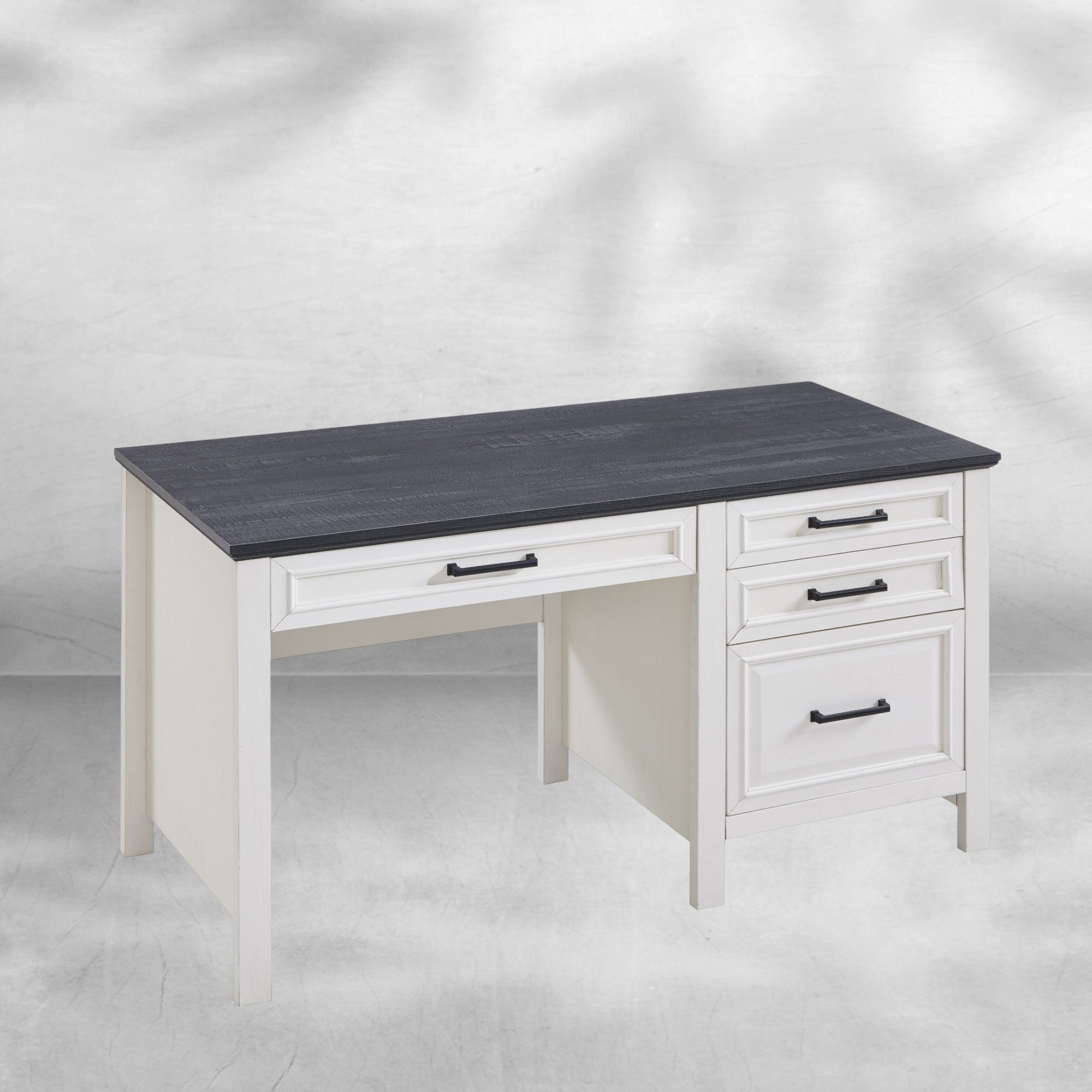 Modern Farmhouse Computer Desk with File Cabinet, Study Writing Table