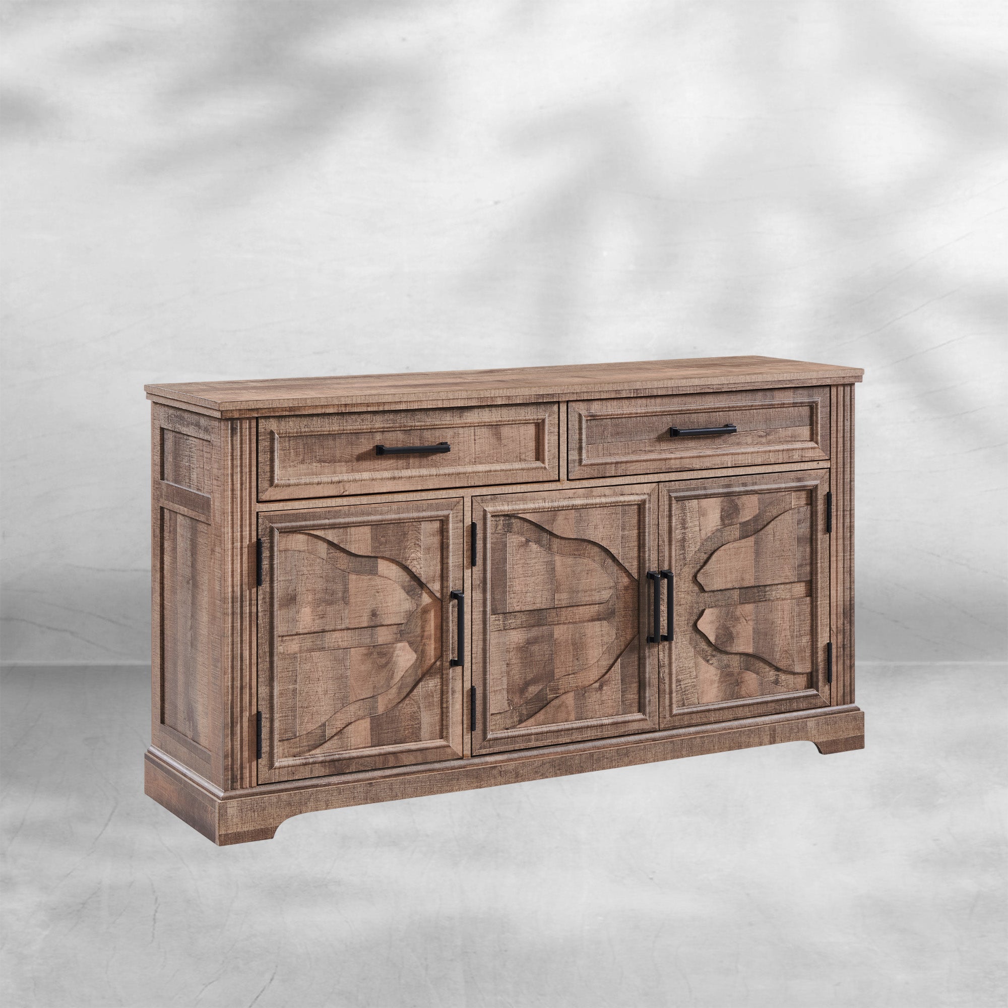 Modern 55-Inch Buffet, Coffee, and Wine Bar Cabinet