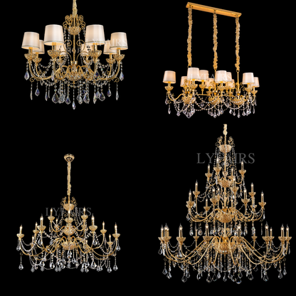 Baroque Revival  Crystal Chandelier with Jewelry-Level Craft and Crystals