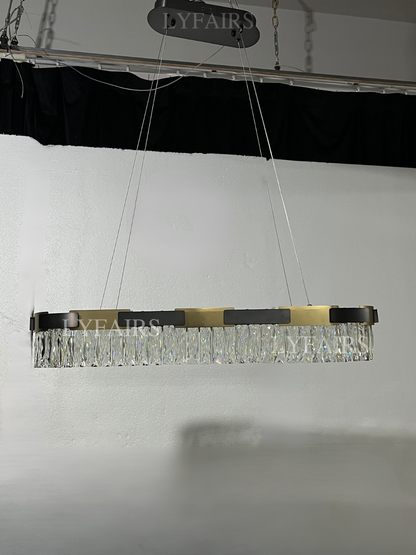 New Designer Recommended Modern Light Luxury Round/Oval Crystal Chandelier for Living Room/Dining Room