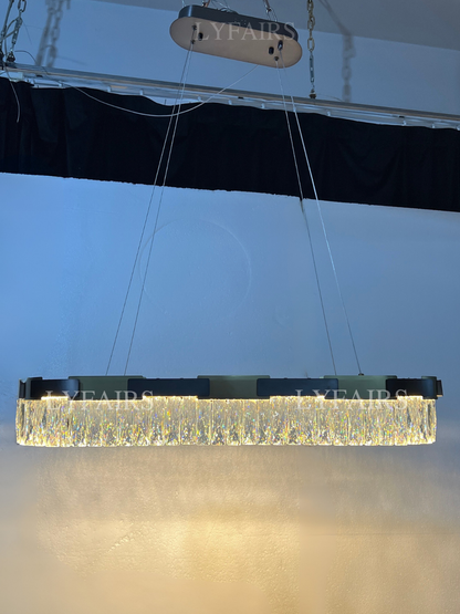 New Designer Recommended Modern Light Luxury Round/Oval Crystal Chandelier for Living Room/Dining Room