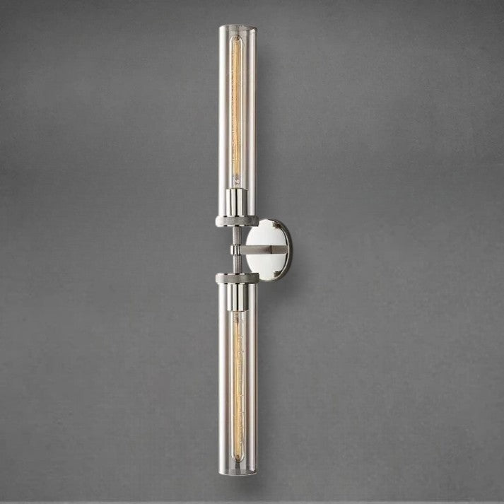 Lameth Knurled Linear Wall Sconce 20" & 30" Finish Options