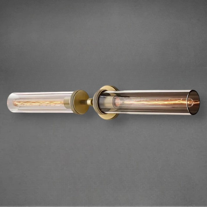 Lameth Knurled Linear Wall Sconce 20" & 30" Finish Options