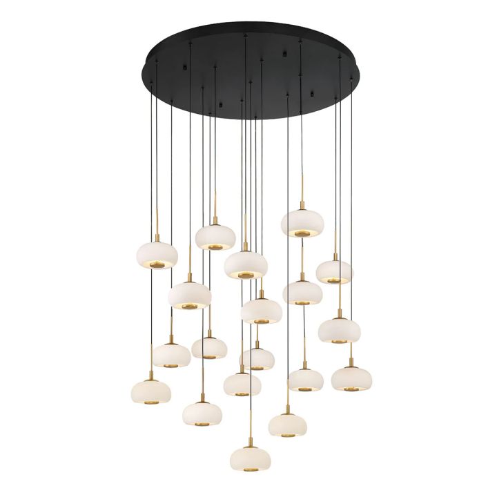 Lanterns 19 Light Round LED Chandelier