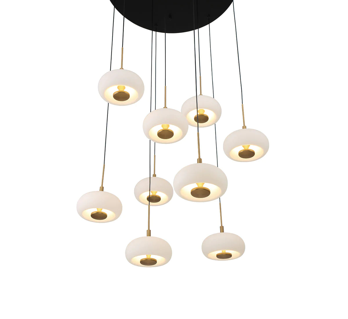 Lanterns 9 Light Round LED Chandelier