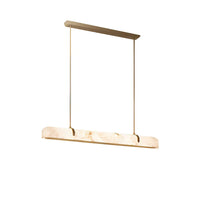 Linear Alabaster Chandelier, Kitchen Island Pendant Light