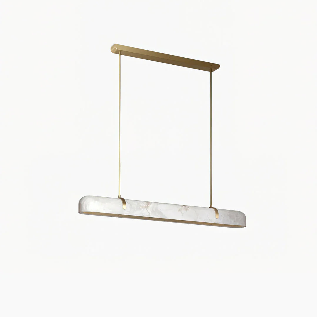 Linear Alabaster Chandelier, Kitchen Island Pendant Light