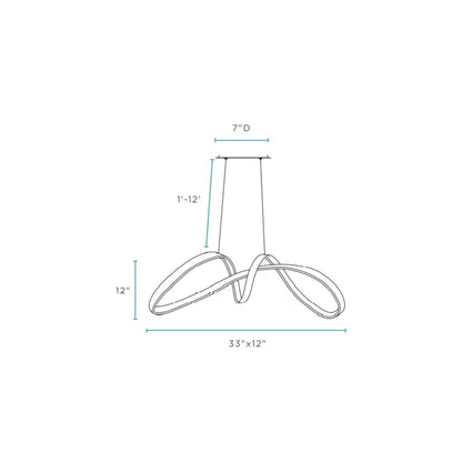 Lisbon LED Chandelier Chrome