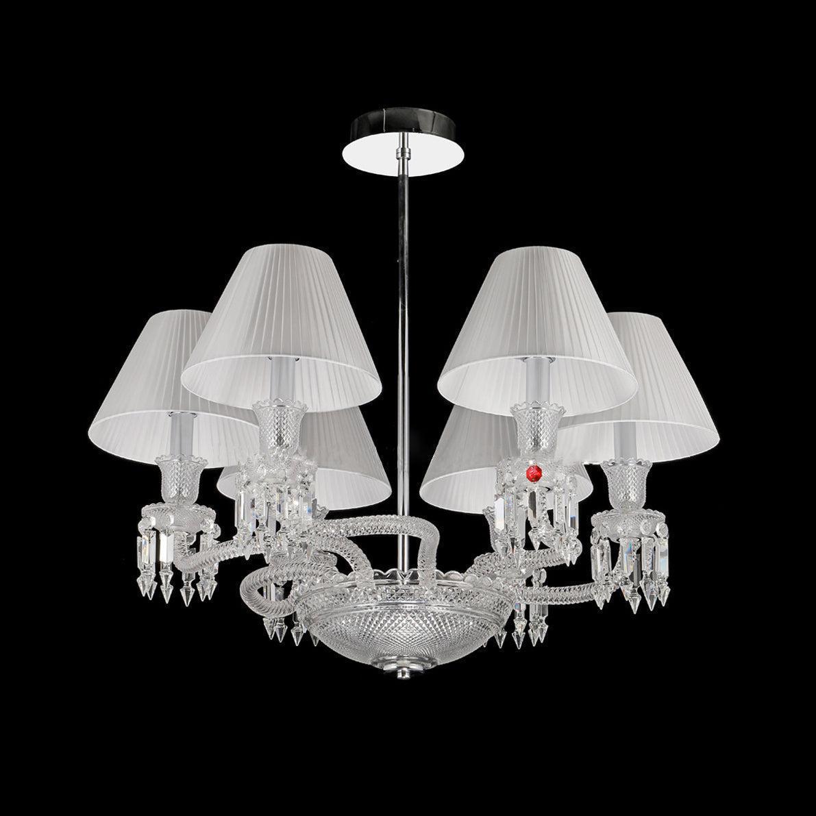Lliana Classic Luxury Oval K9 Crystal Chandelier 6 Lights