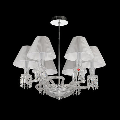 Lliana Classic Luxury Oval K9 Crystal Chandelier 6 Lights