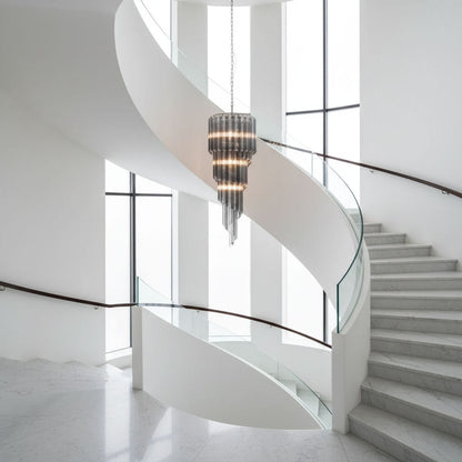 Lucente Noir Spiral Chandelier - Vakkerlight