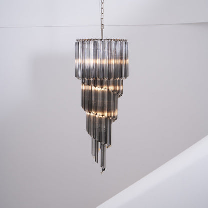 Lucente Noir Spiral Chandelier - Vakkerlight
