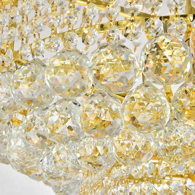 Luxury Crystal Chandelier for Grand Villa Hall and Duplex Staircase Lighting
