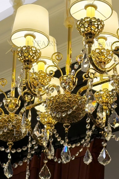 Baroque Revival  Crystal Chandelier with Jewelry-Level Craft and Crystals
