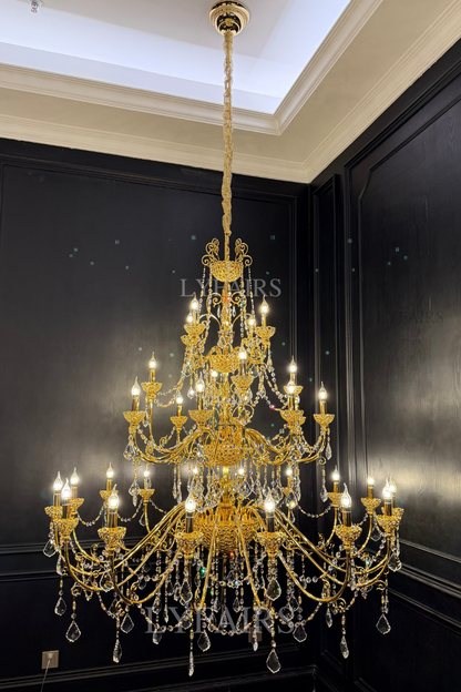 Baroque Revival  Crystal Chandelier with Jewelry-Level Craft and Crystals