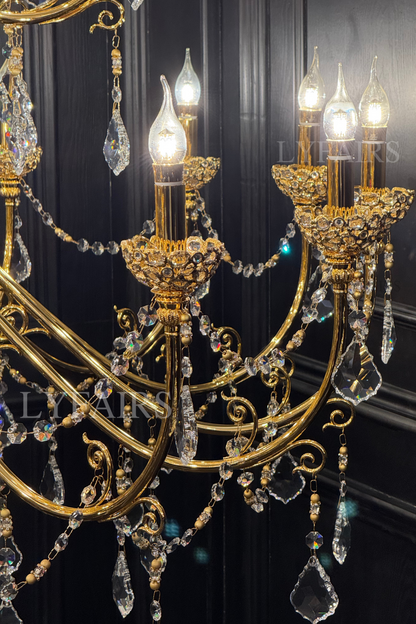 Baroque Revival  Crystal Chandelier with Jewelry-Level Craft and Crystals