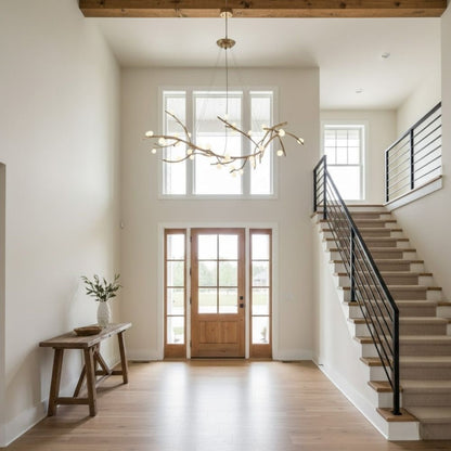 Demolion Glass Globe Branch Chandelier