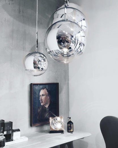 Multi Lava Round Chandelier
