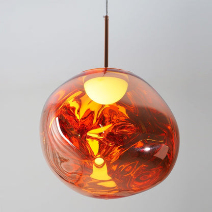 Multi Lava Round Chandelier