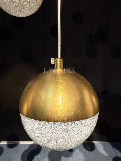 Minimalist Floating Acrylic Ball Chandelier