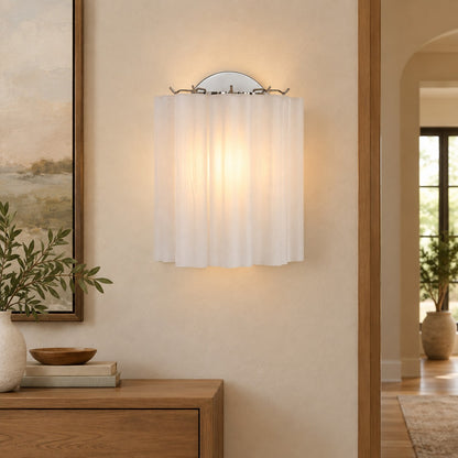 Mirelle Murano-Style Fluted Glass Wall Sconce