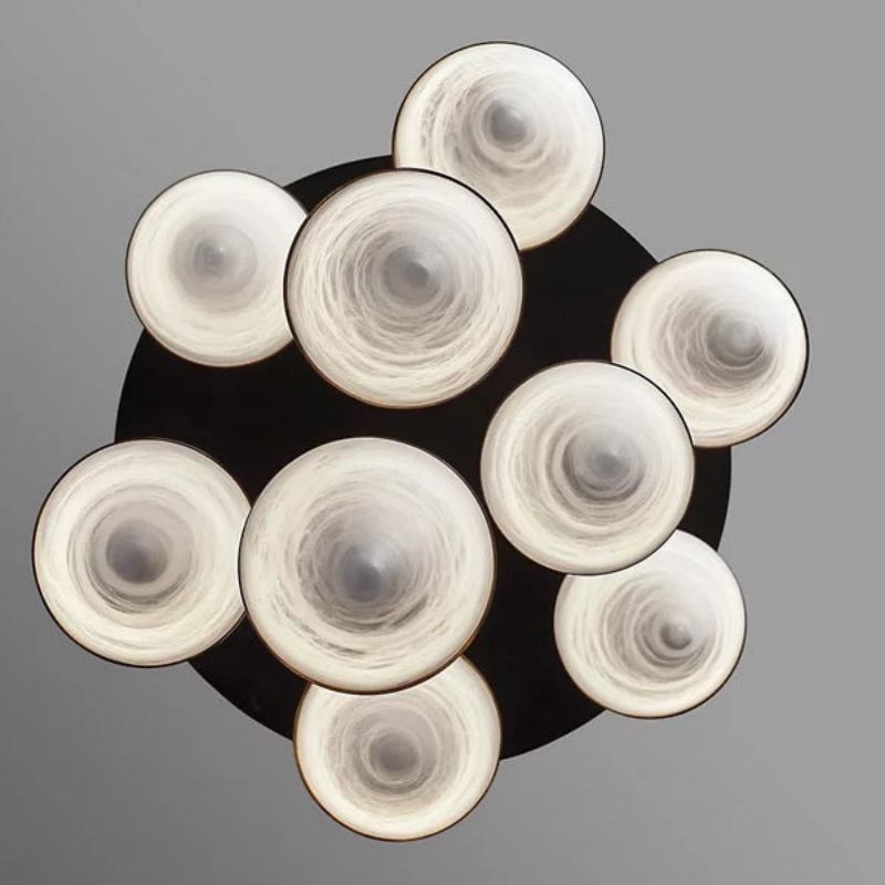 Skylar Modern Alabaster Cone Cluster Chandelier