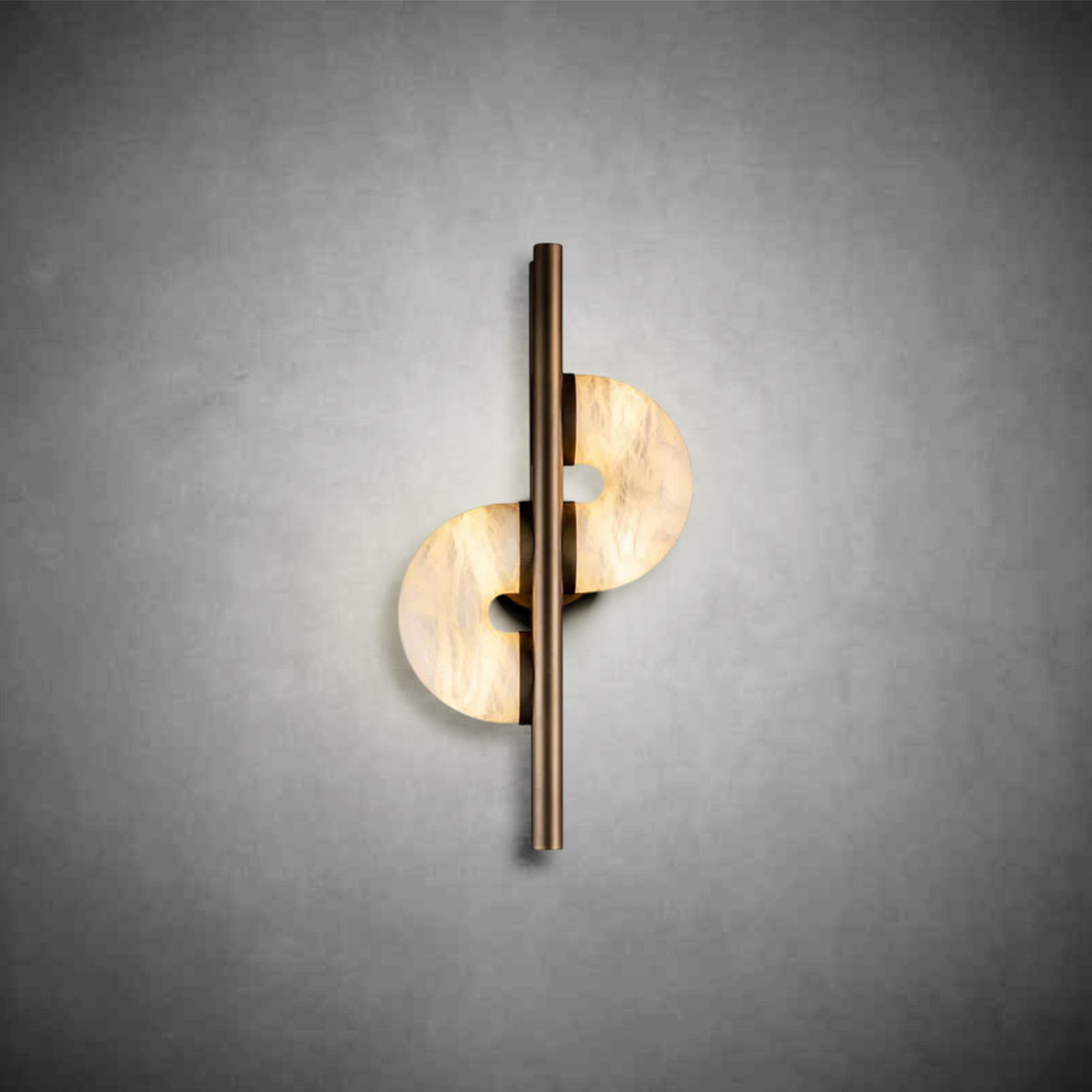 Modern Alabaster Global Wall Light