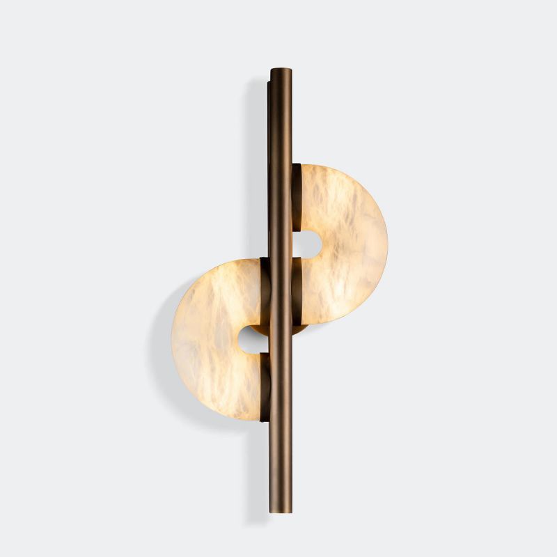 Modern Alabaster Global Wall Light