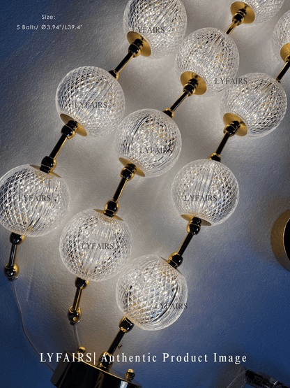Modern Creative Acrylic Ball Necklace Chandelier for Living Room/Staircase/Foyer/Entryway