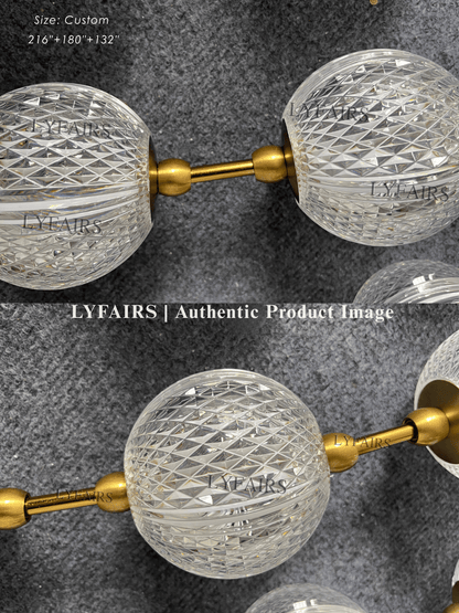 Modern Creative Acrylic Ball Necklace Chandelier for Living Room/Staircase/Foyer/Entryway