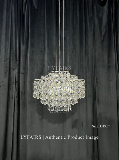 Modern Round Crystal Chandelier For Living Room/ Bedroom