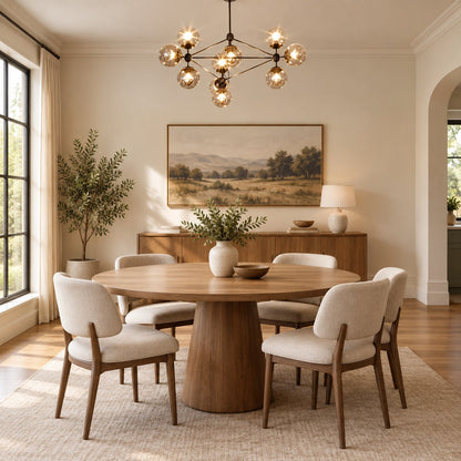 Modo 3-Sided 10-Globe Glass Chandelier 37"