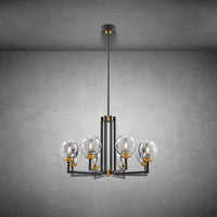 Monachopsis Small  Gold & Black Chandelier