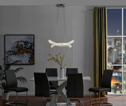 Monroe Crystal Chandelier Chrome