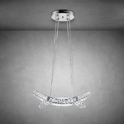 Monroe Crystal Chandelier Chrome