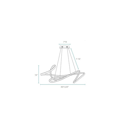 Moscow LED Chandelier Chrome
