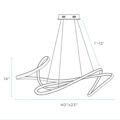 Moscow LED Chandelier Gold