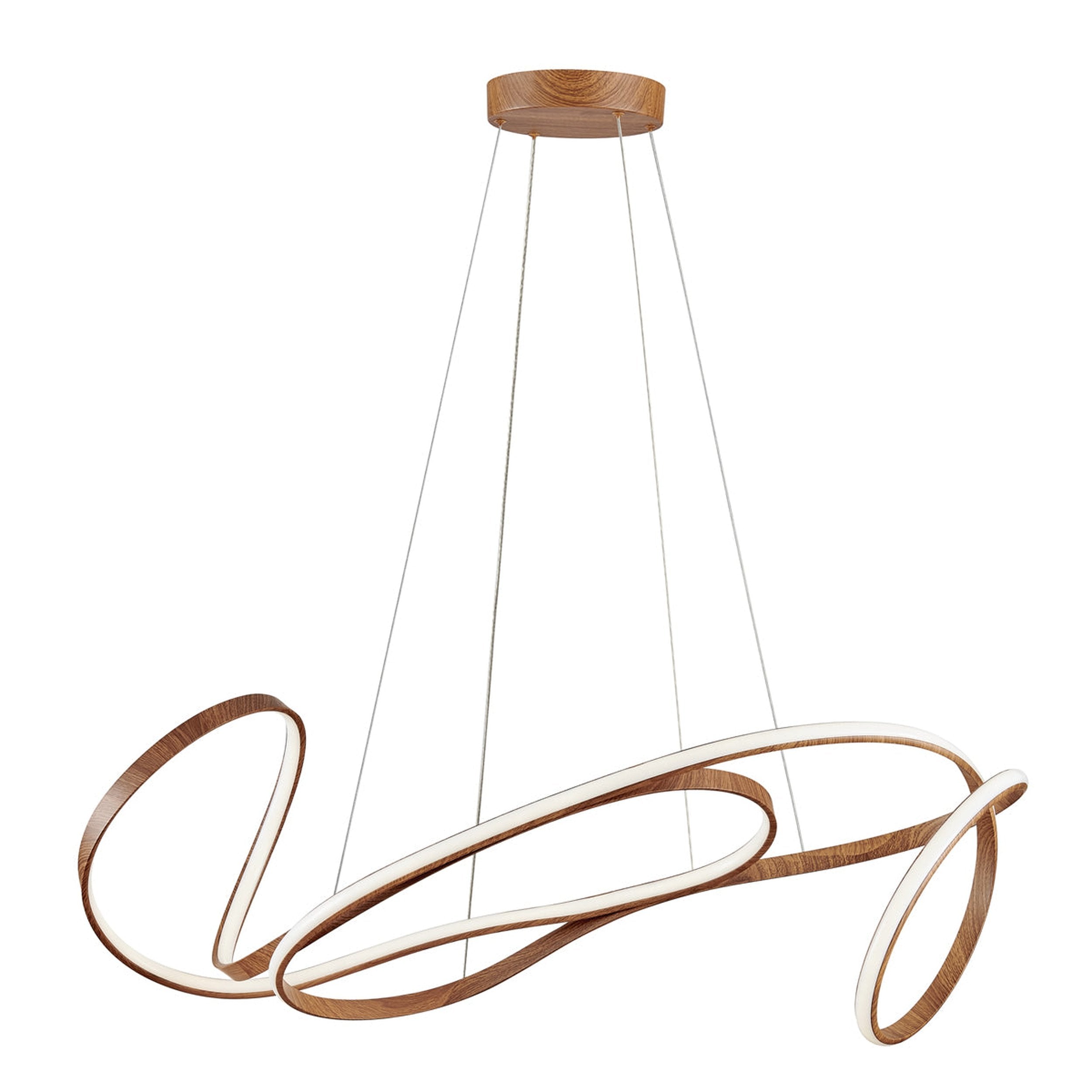 Moscow LED Chandelier Light Wood