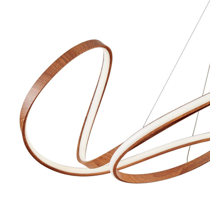Moscow LED Chandelier Light Wood